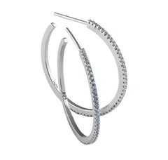 Sterling Silver Thin Clear CZ